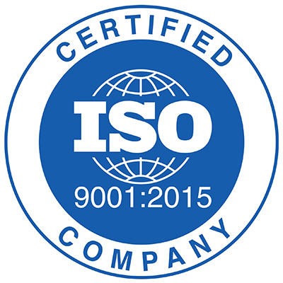  ISO 9001:2015 certified company